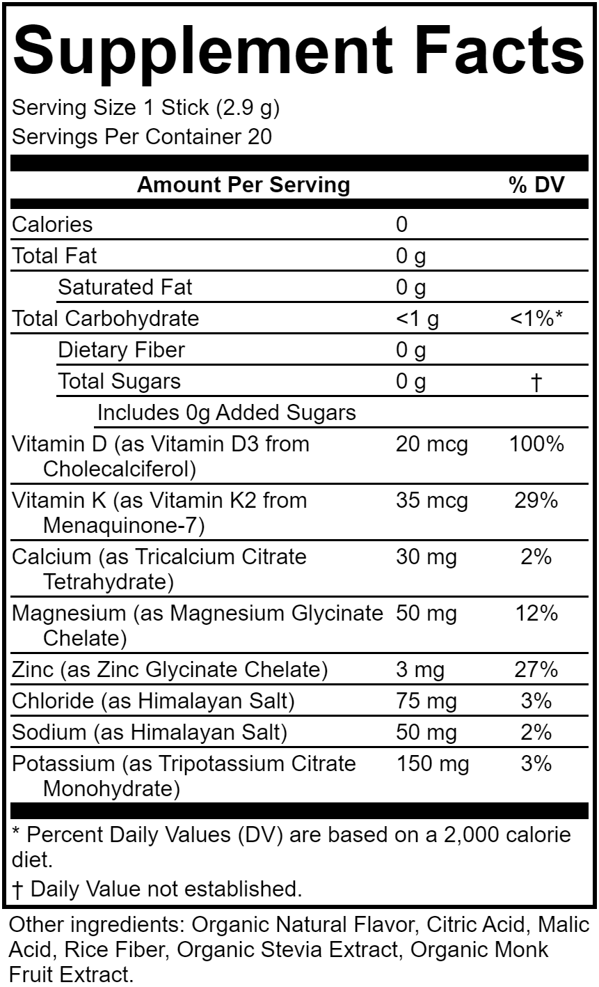 Hydration+ Stick Packs